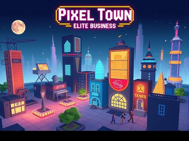 Pixel Town Elite Business Game Cover